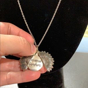 Sunflower “You are my sunshine” Necklace